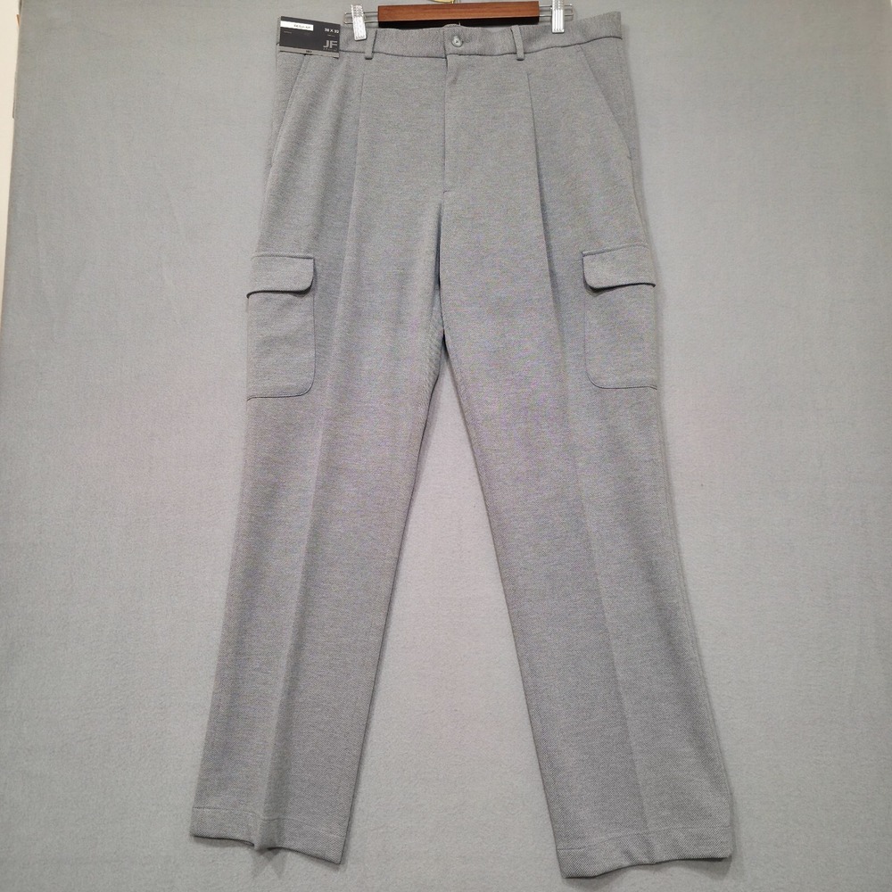 J.‎ Ferrar Mens Gray Twill Cargo Style Pants Size 38x32 NWT